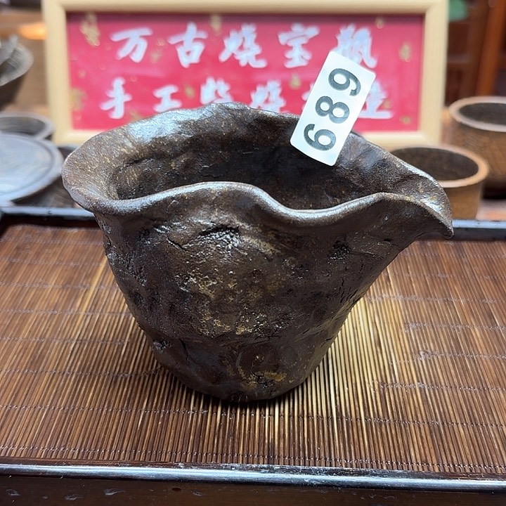 纯手工制作粗陶茶具