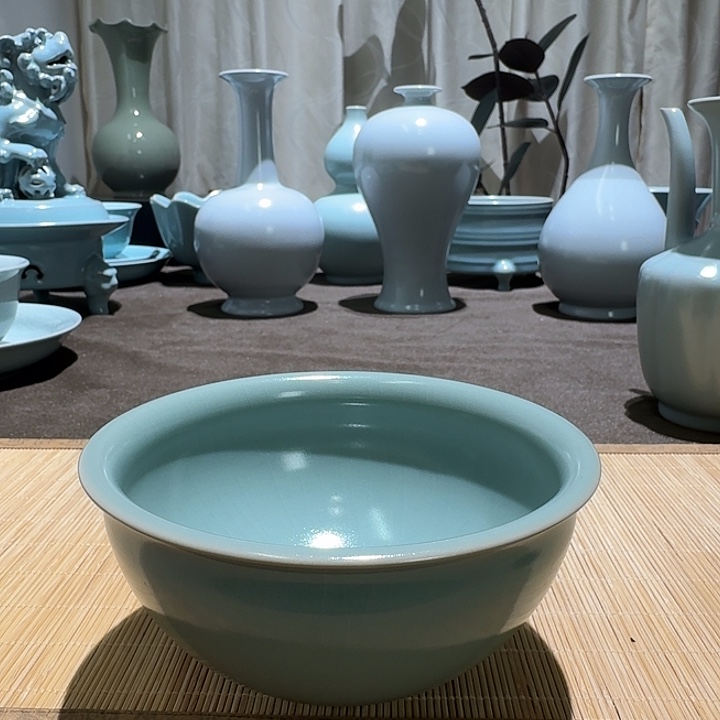 陶摆件全手工。盏碗。