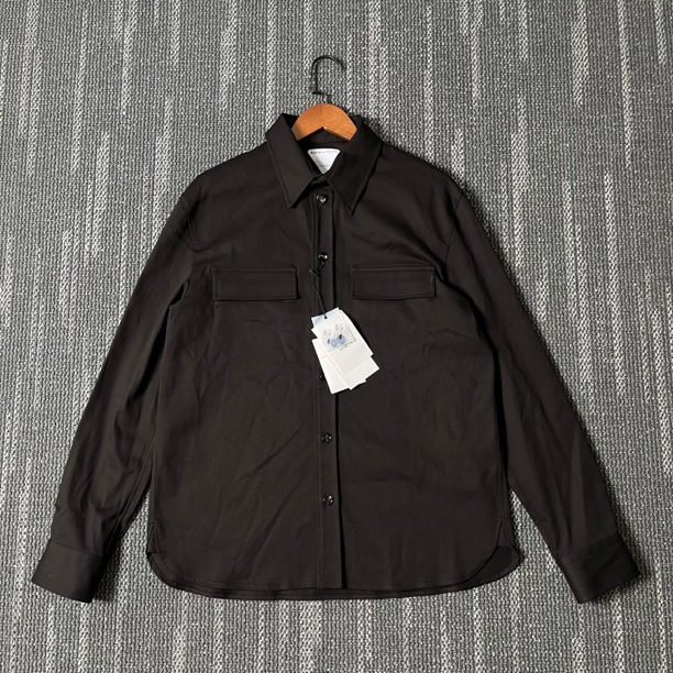 未使用 BOTTEGA VENETA/葆蝶家 深咖色长袖衬衣外套/尺码50/6795