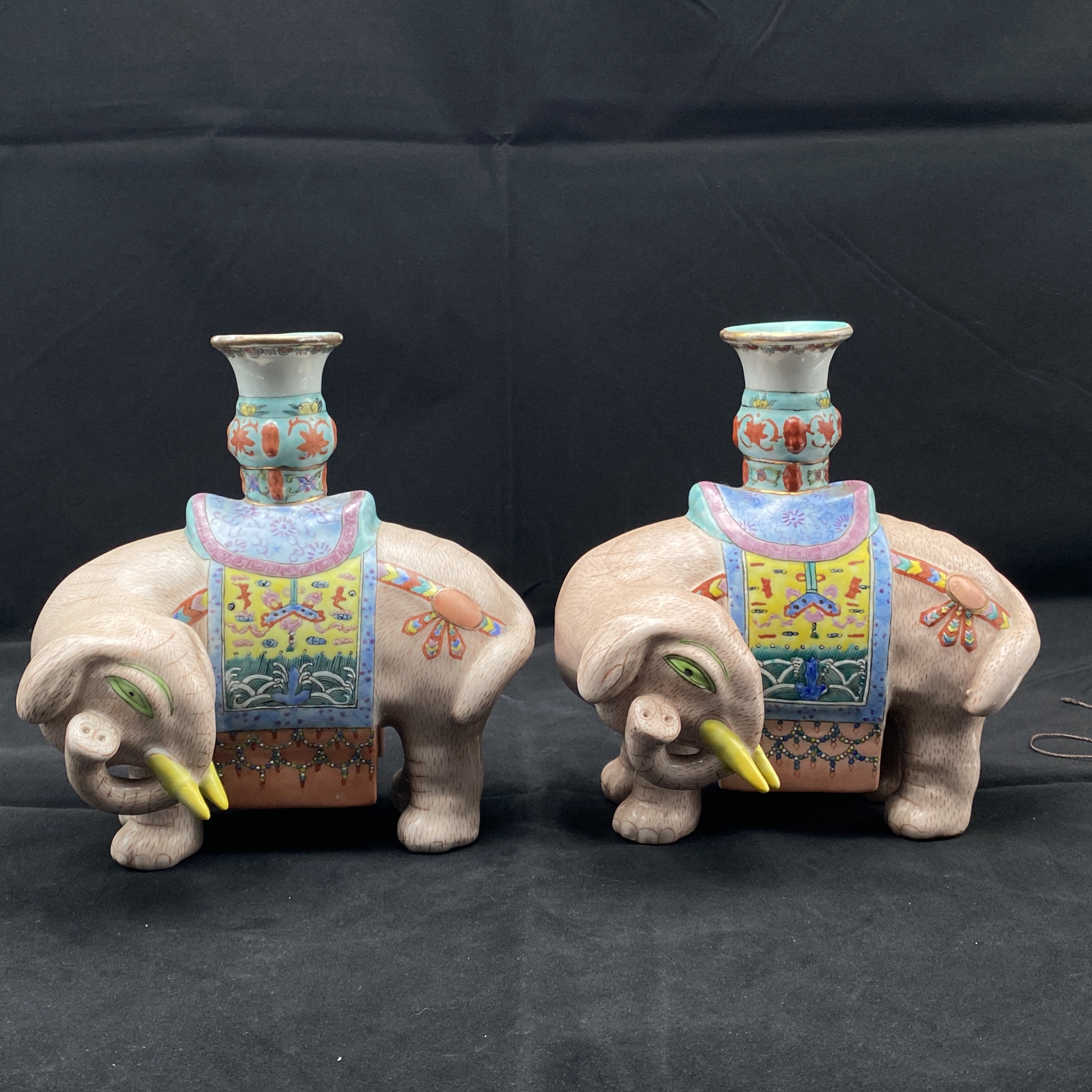 荣丰/民国粉彩太平有象一对/20241202139/40