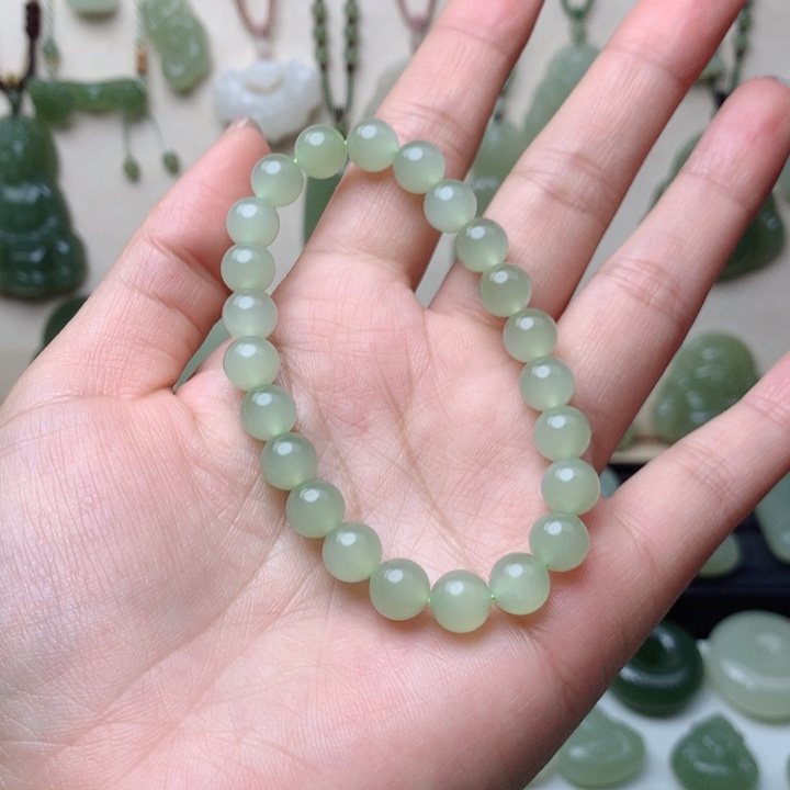 和田玉手串未镶嵌