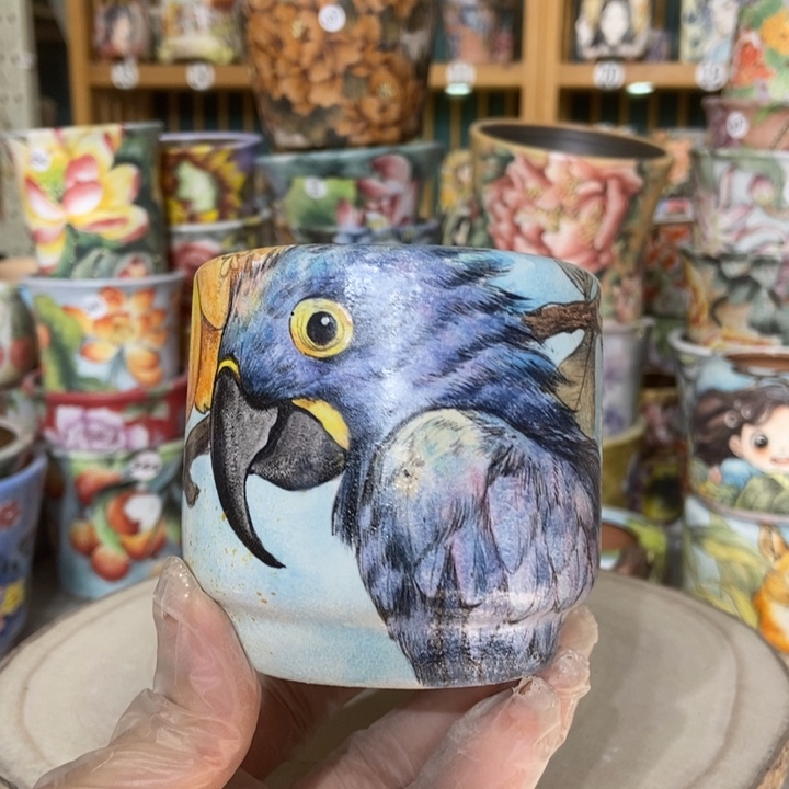 红陶景德镇艺术手绘作品