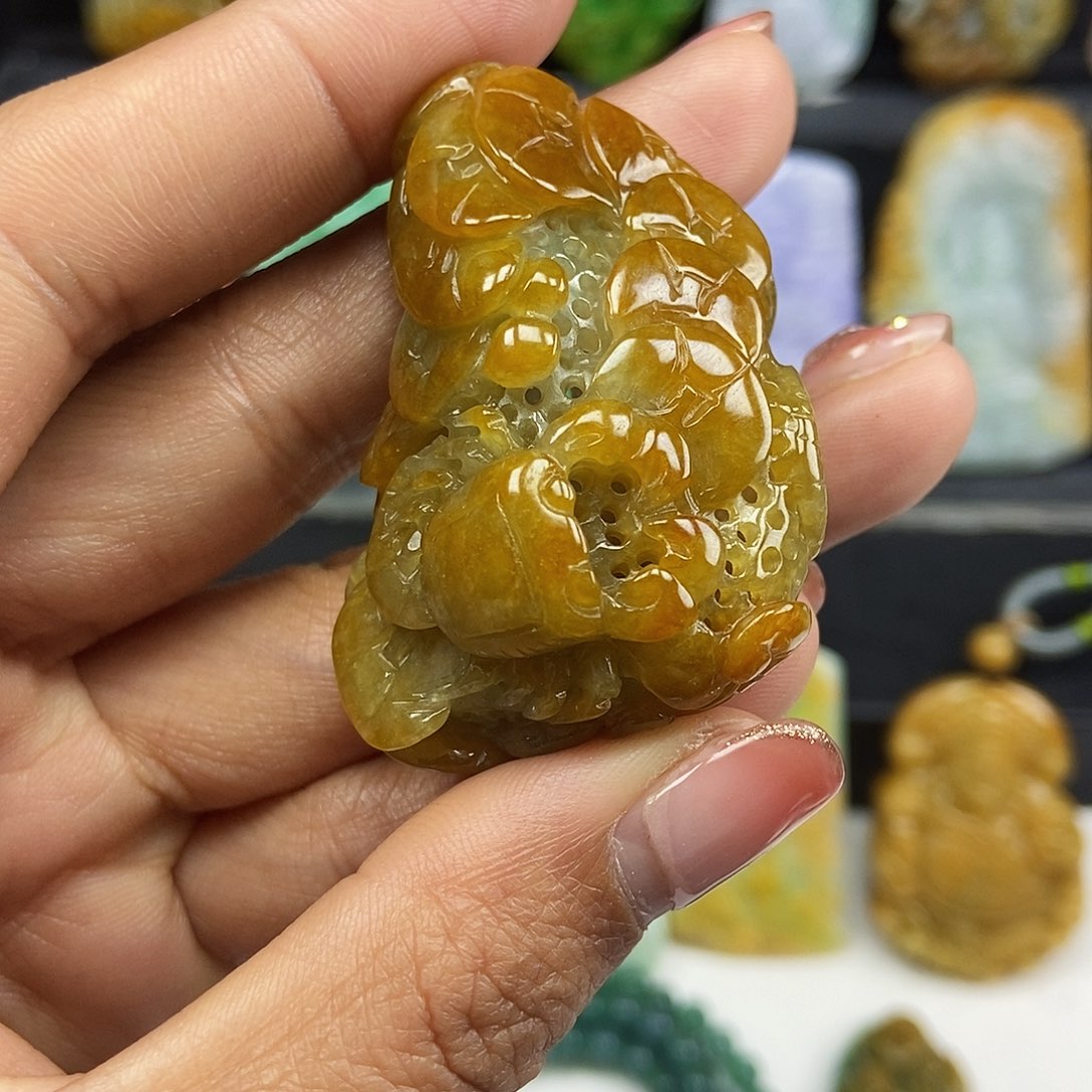 定制翡翠未镶嵌爱***哥天然缅甸翡翠一物一证