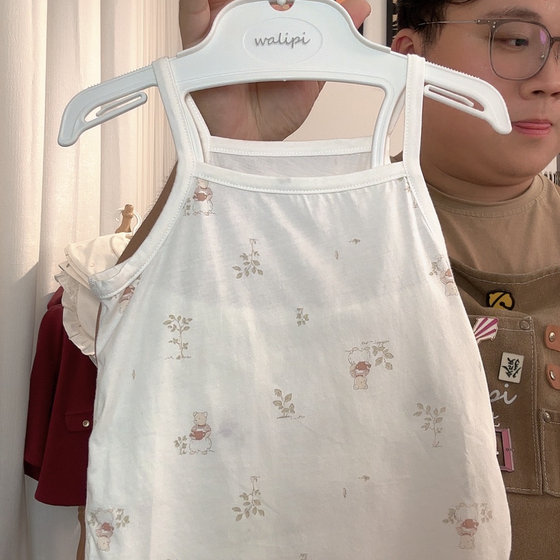 小***胖小熊吊带分体80码