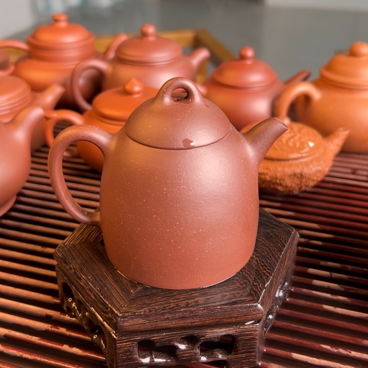 紫砂茶案紫泥秦权160cc