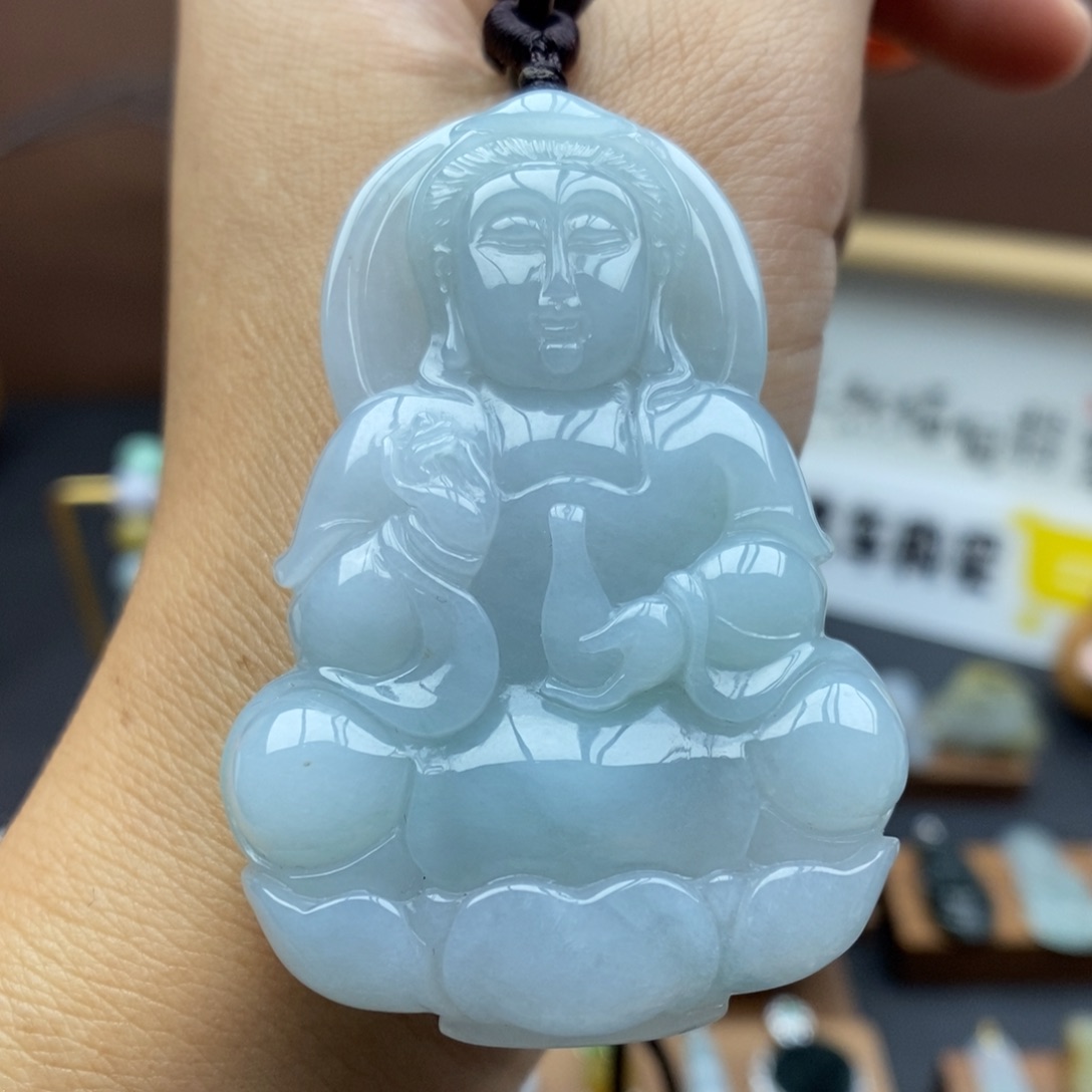 【闪购商品】颈饰未镶嵌翡翠34(50.8-35.4-8.2)