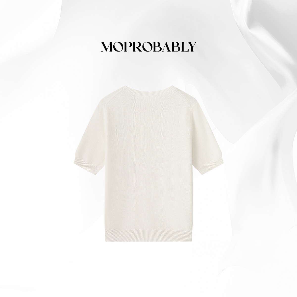 Moprobably贝贝「蛛绣毛衣」"绵羊毛"极简风百搭针织毛衫L4376382