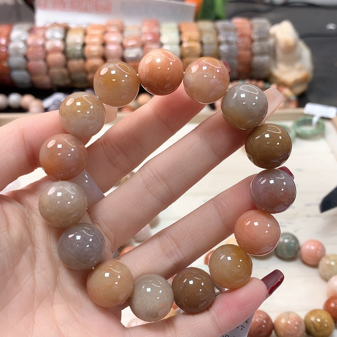 硅化珊瑚（珊瑚玉）手链未镶嵌椿*120