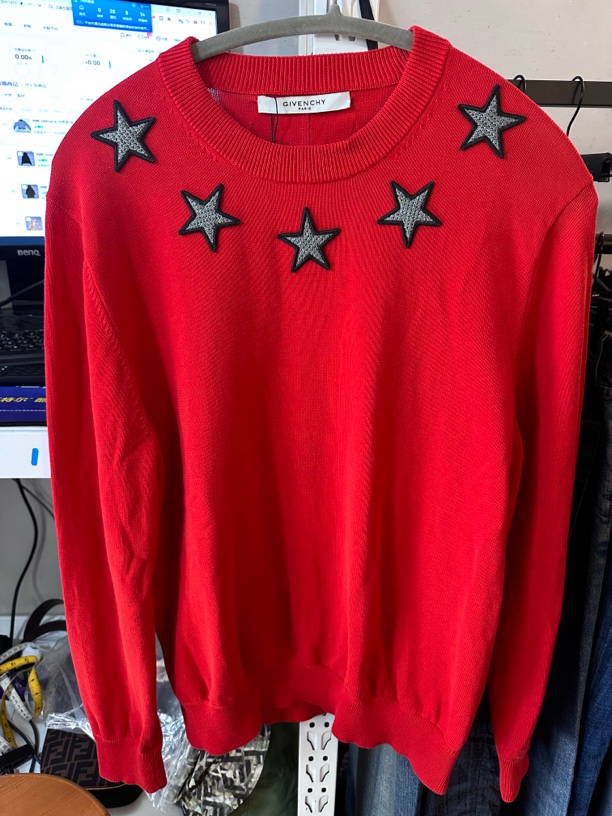 99新 Givenchy/纪梵希 纪梵希星星刺绣长袖Xl码