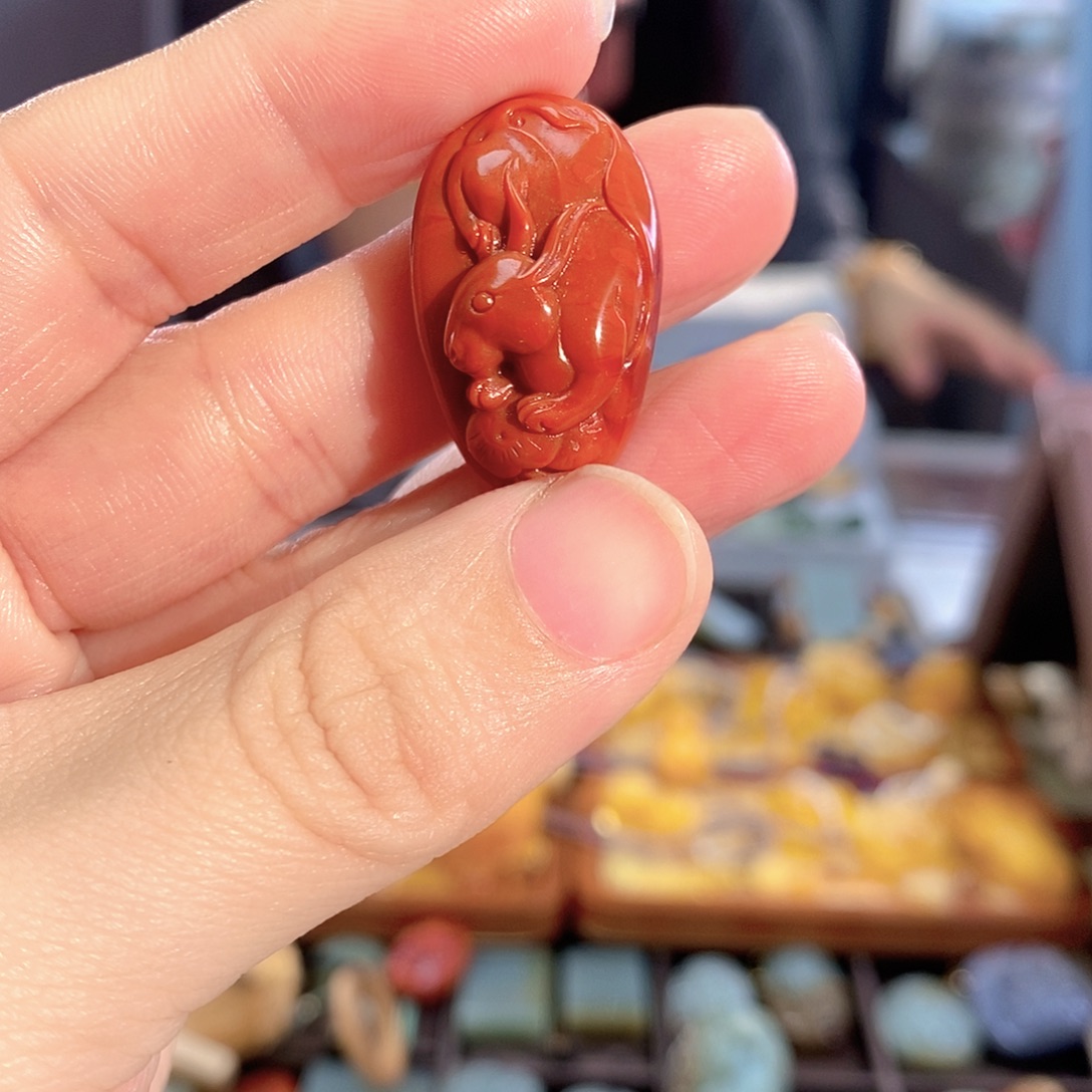 南红玛瑙合金戒指