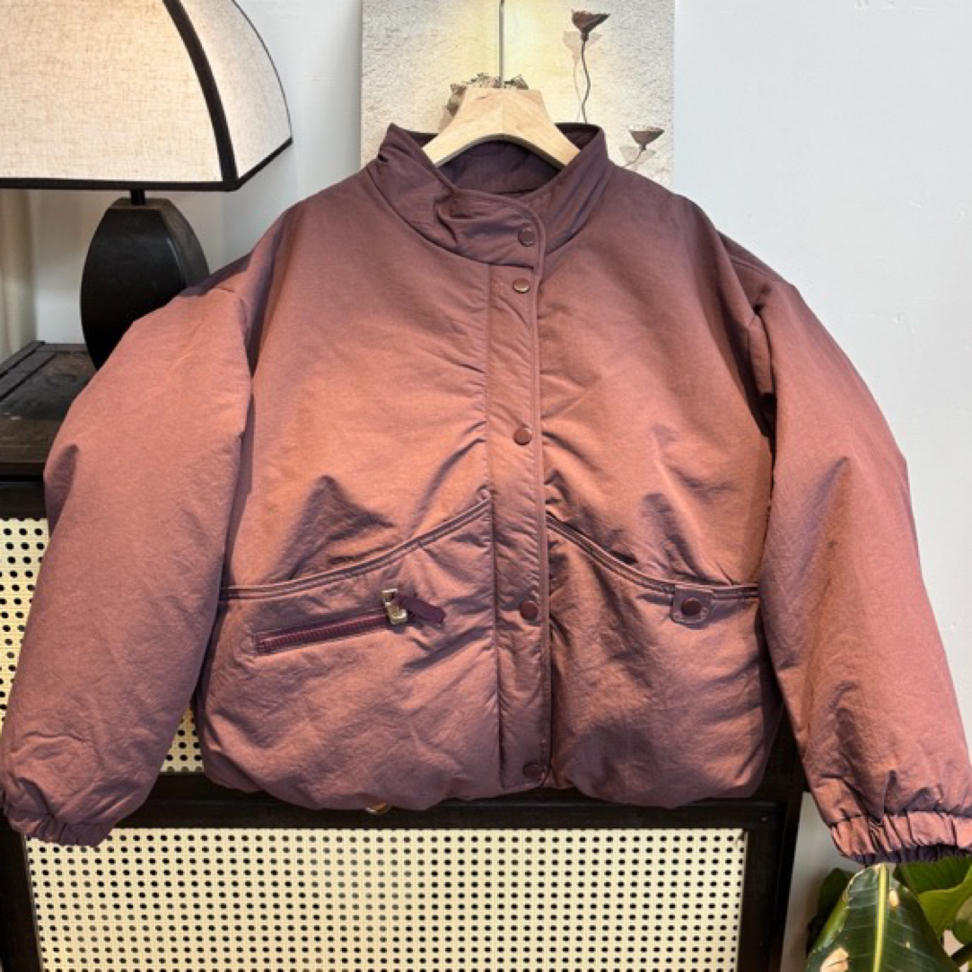 染禧  2025冬季新款加厚立领棉服外套女宽松休闲百搭显瘦保暖棉衣