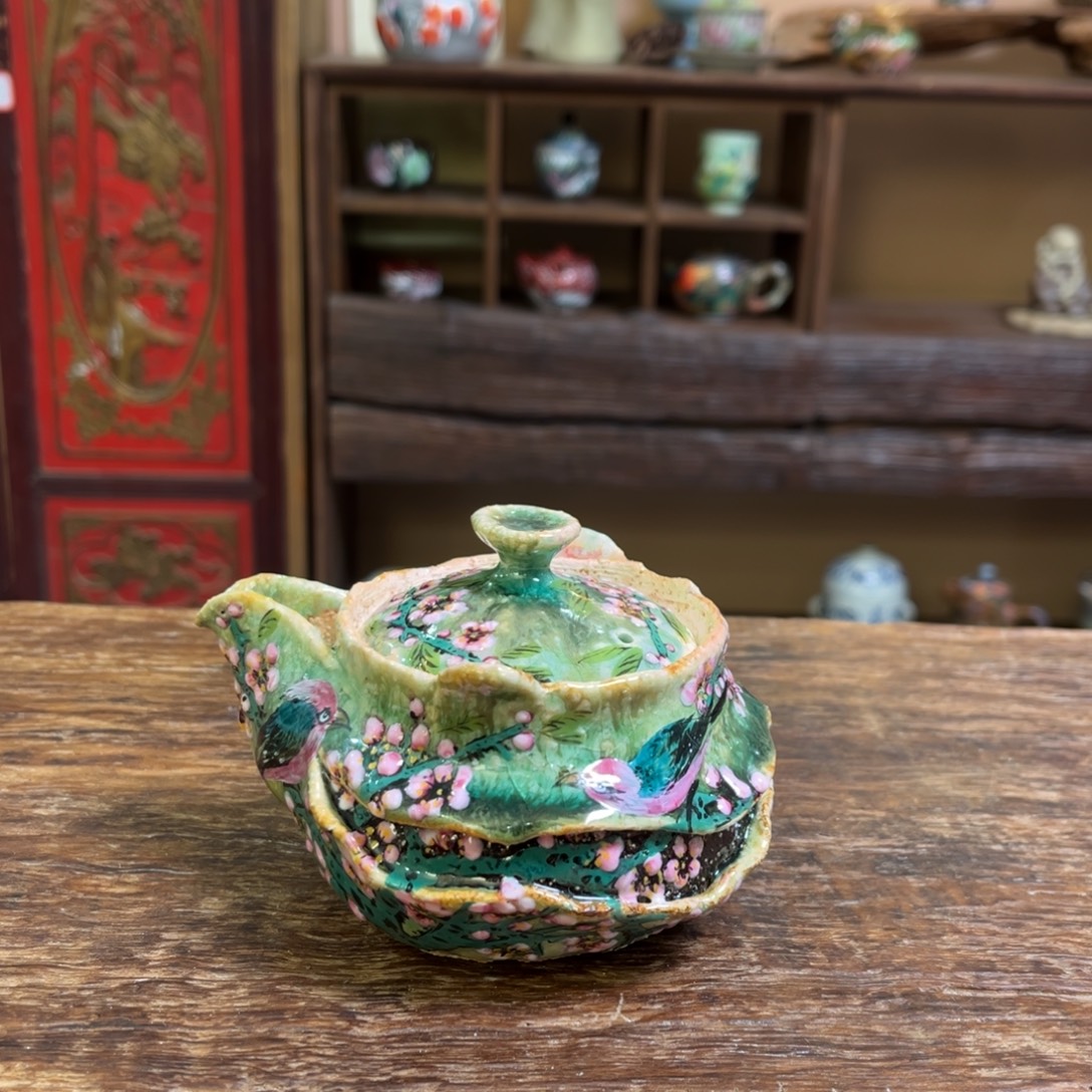 柴烧手工手绘陶瓷