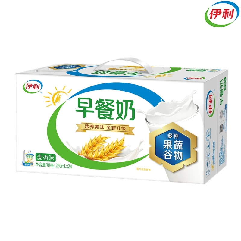 【9月产】伊利早餐奶麦香味 6000ml(250ml*24盒)