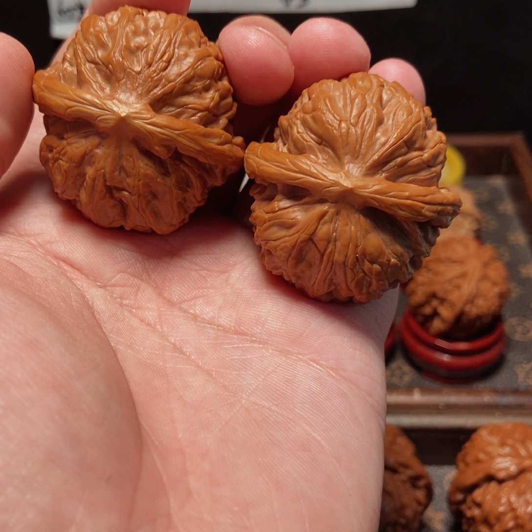 吊坠文玩核桃金麒麟43尺6689