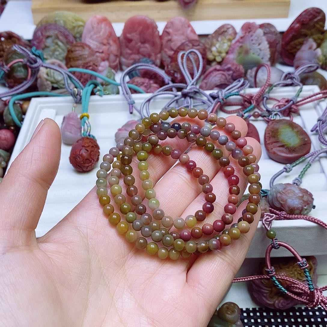 玛瑙/玉髓盐源玛瑙佛珠未镶嵌