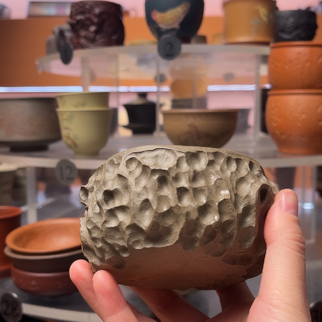 海***主紫砂茶杯全手工 太湖石