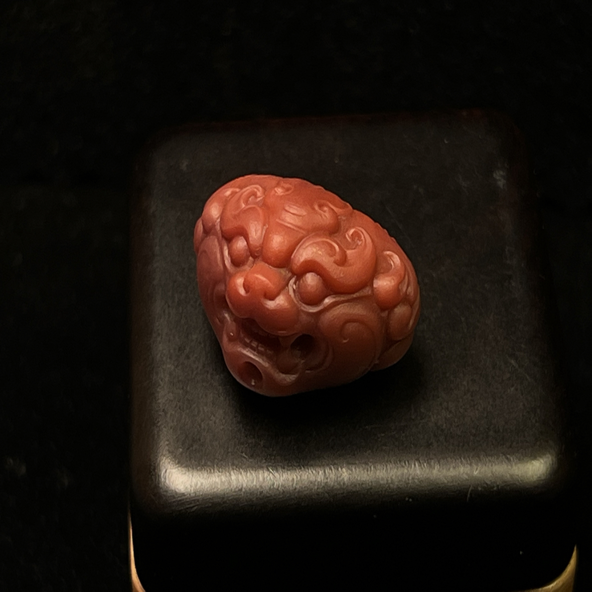 南红背云 长21mm 宽度15mm 厚度13.5mm