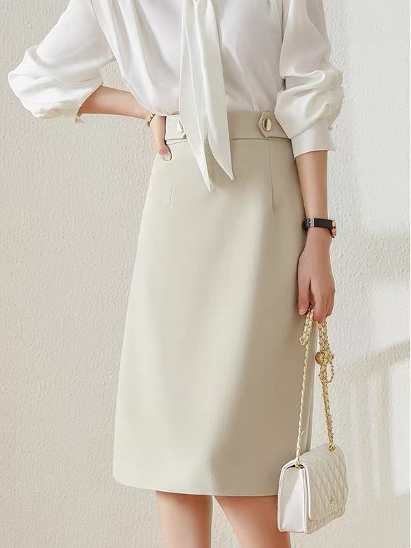 【杭州•简S奕】NN3049-时尚女装设计感半身裙百搭休闲高腰