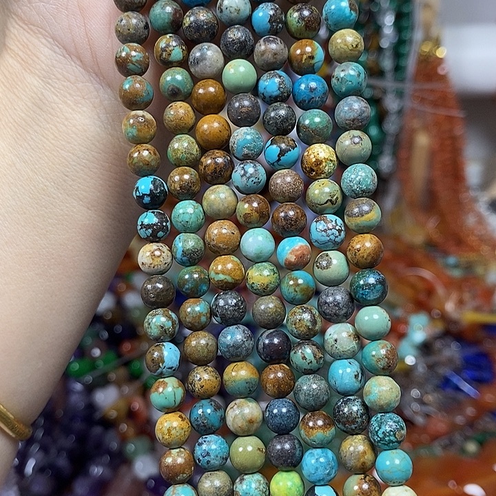 玛瑙/玉髓未镶嵌珠宝半成品天然湖小北卡6mm一条