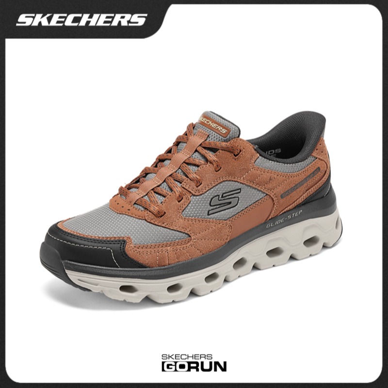 【云海】斯凯奇2025秋季男鞋户外鞋耐磨徒步鞋缓震复古运动鞋237814