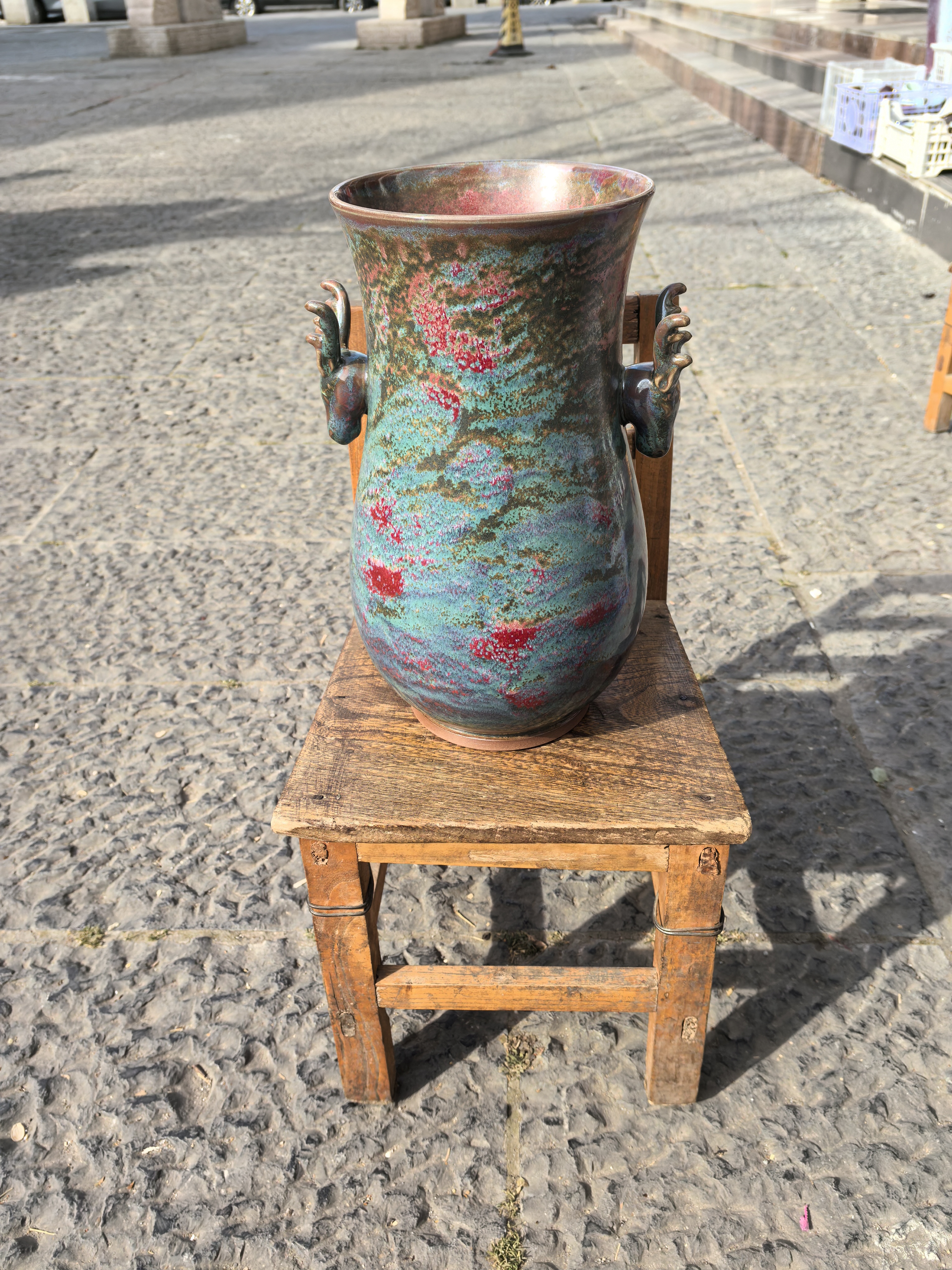 钧瓷艺术品（鹿首尊）鹿首尊