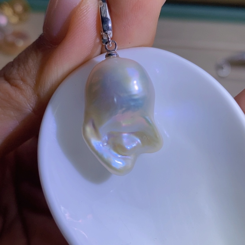 【闪购商品】淡水珍珠天然珍珠（微瑕）合金