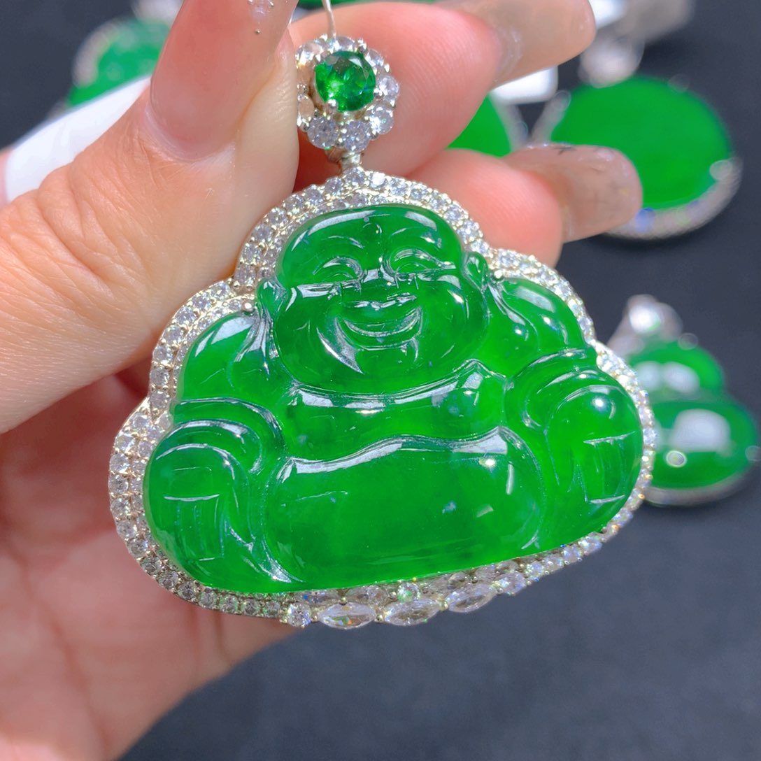 翡翠颈饰银S925镶嵌11111111111