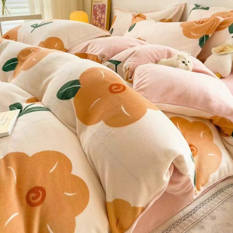 宝宝绒床品四件套