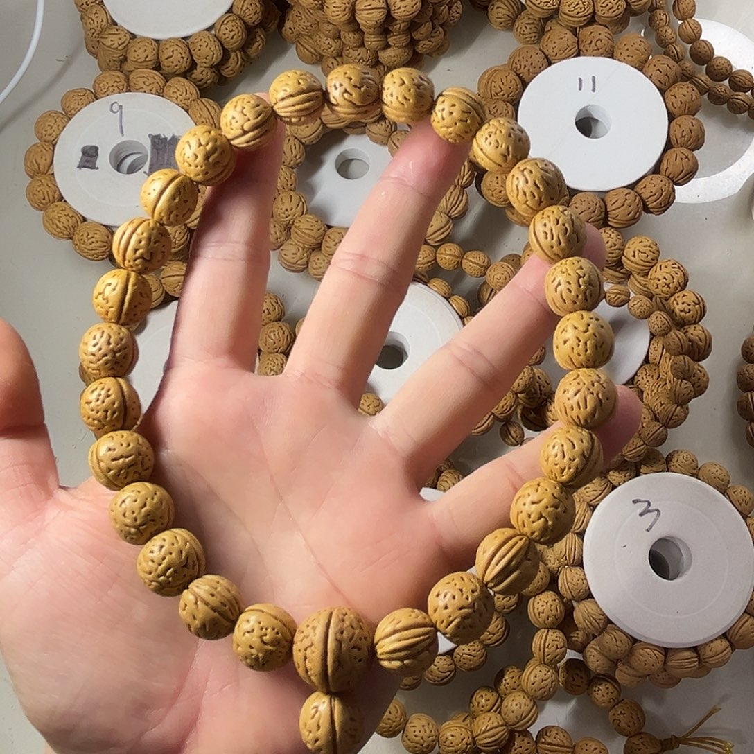 桃核吊坠精品小金豆桃核手持