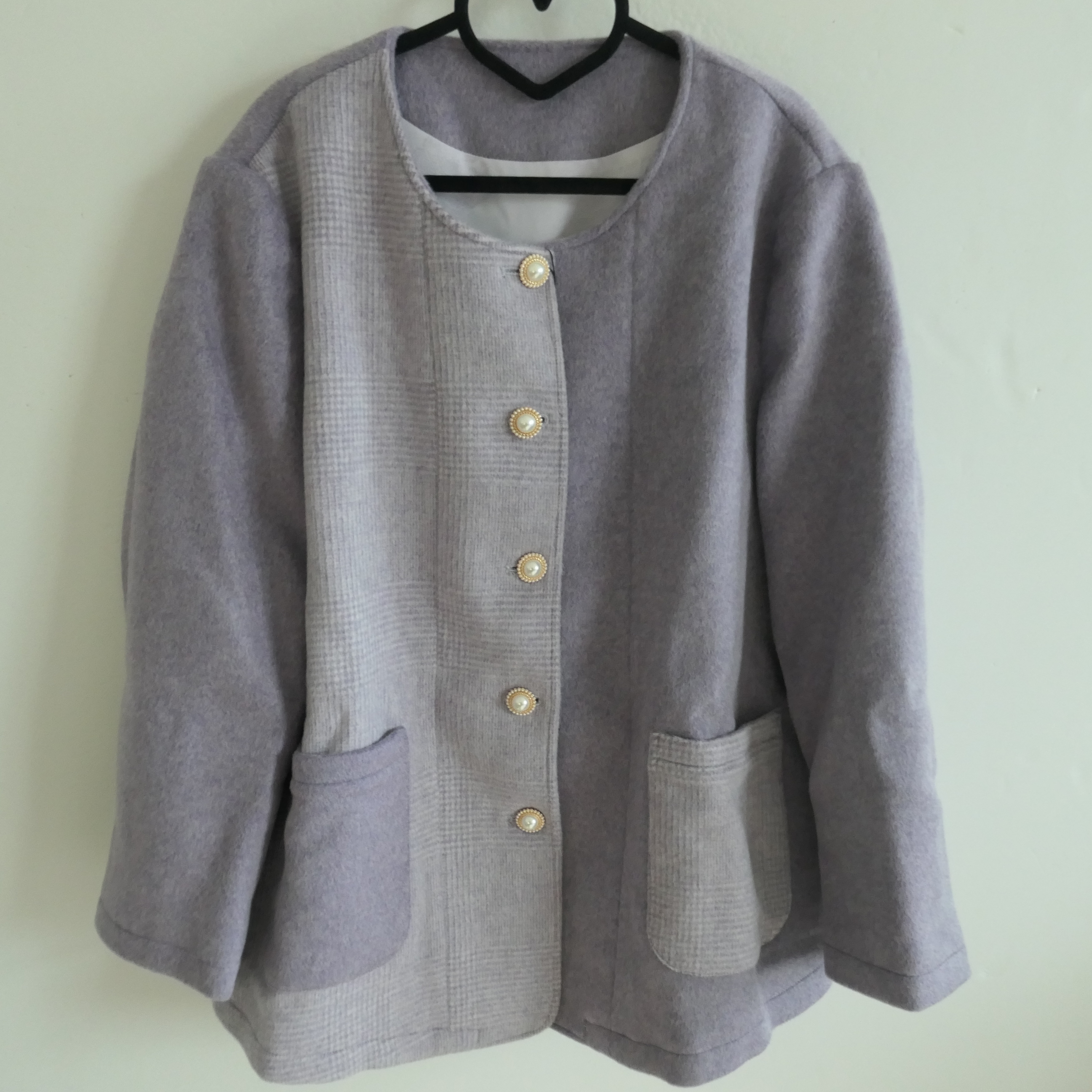 AB-258036秋冬季圆领毛呢外套