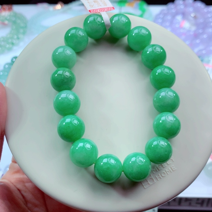 翡翠未镶嵌手链卡12.8