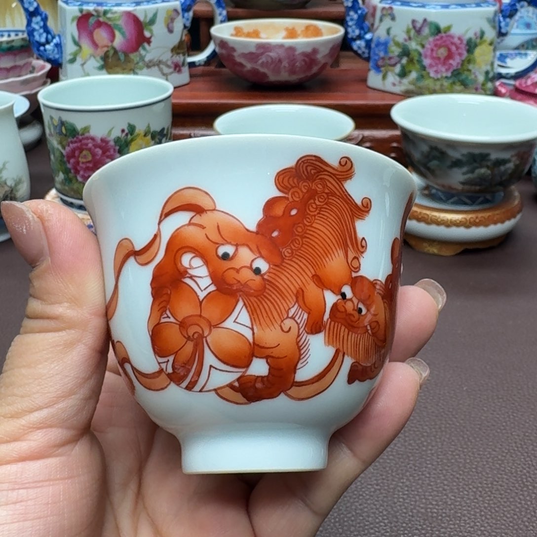 瓷片景德镇仿古手工制作精品展示