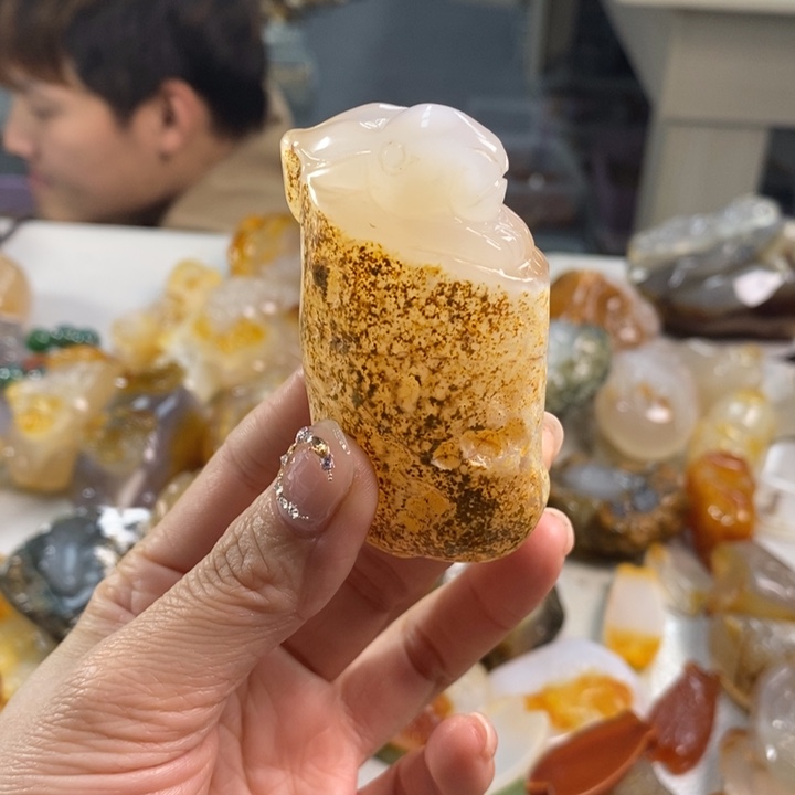 玛瑙/玉髓吊坠(不含链)未镶嵌