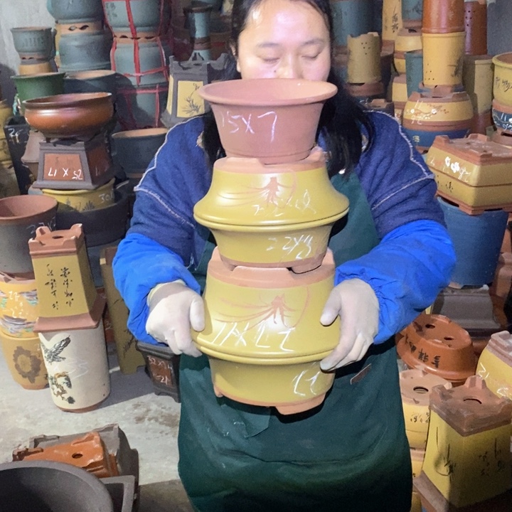 紫砂花盆紫砂花盆