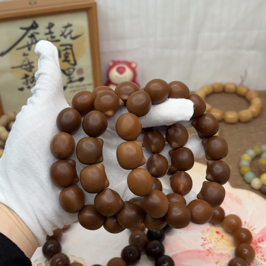 菩提根/象牙果吊坠18干磨瑕疵落地果糖油猫头一锅695