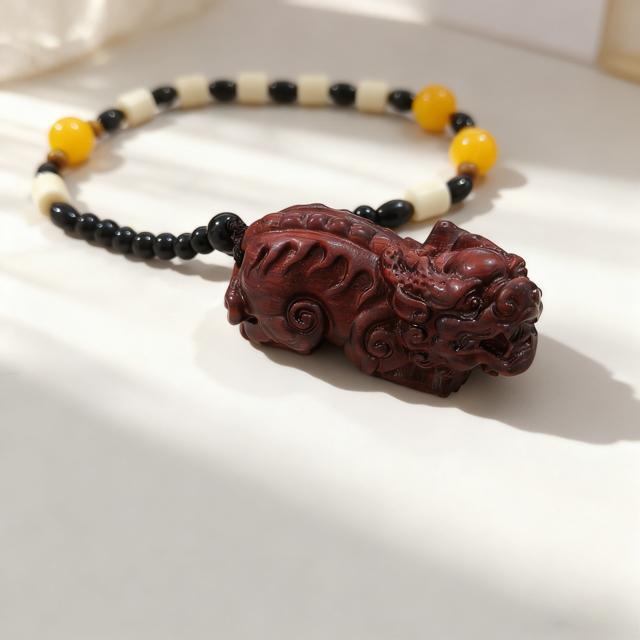 小叶紫檀貔貅挂件 精品挂件 无礼盒 S 0421