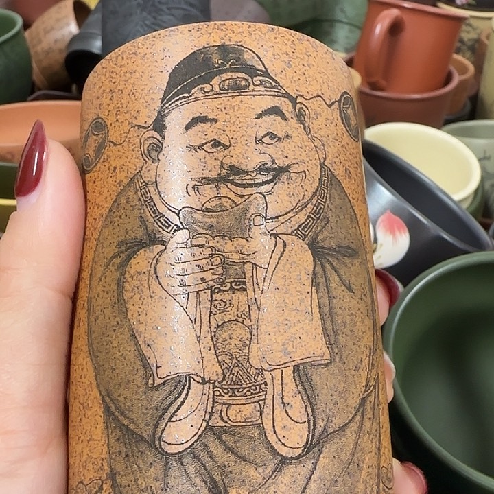 紫砂茶杯紫砂主人杯大放漏