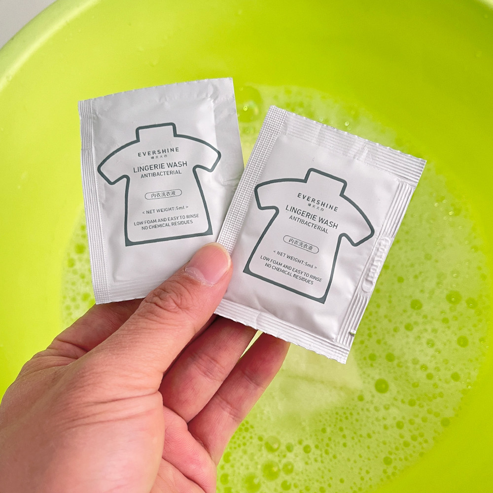 超划算！5ml旅行装！温和无刺激去渍除螨花香内衣专用洗衣液5包装