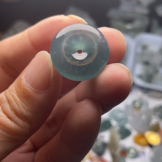 翡翠散珠翡翠平安扣