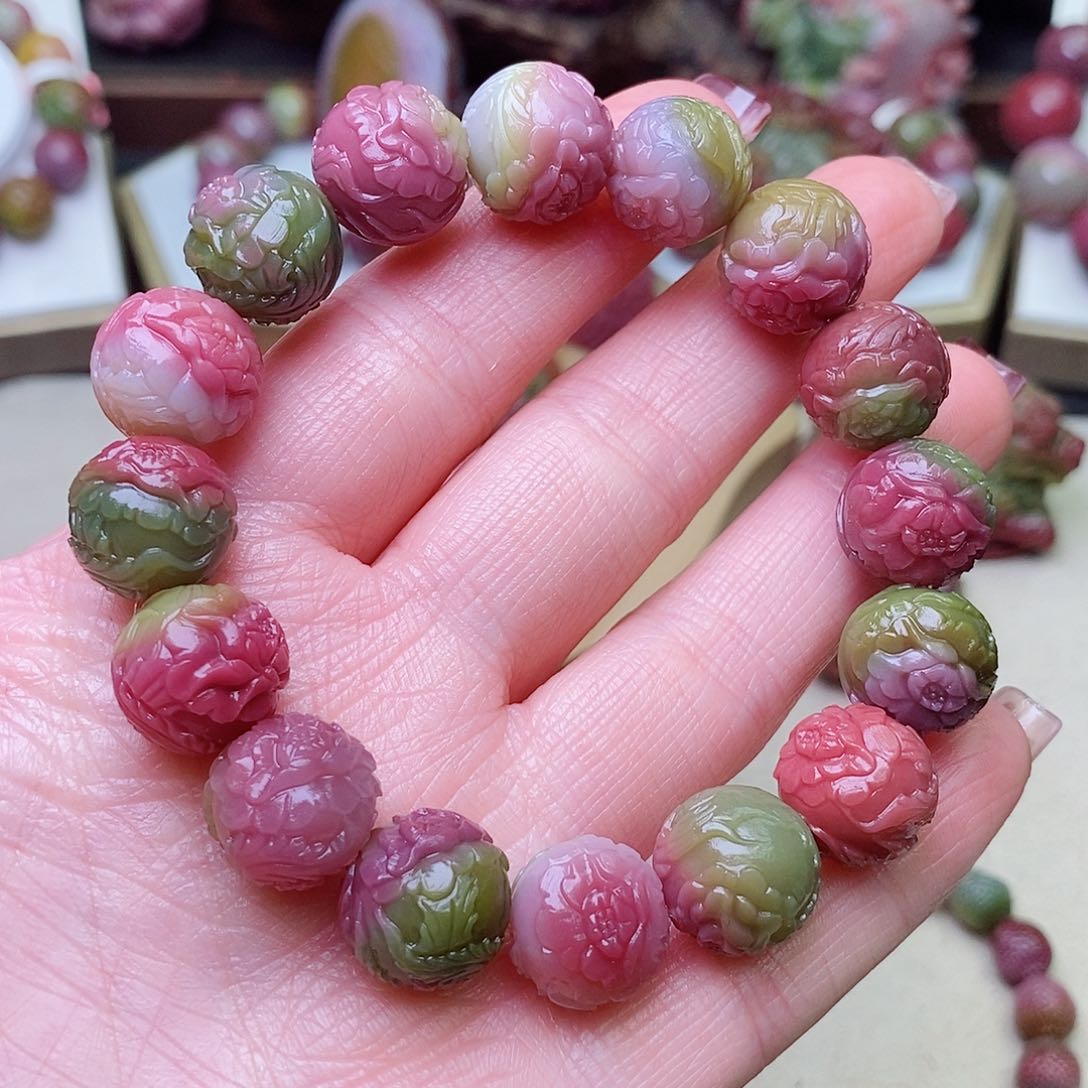 玛瑙/玉髓珠宝奇石未镶嵌水**色盐源玛瑙定制