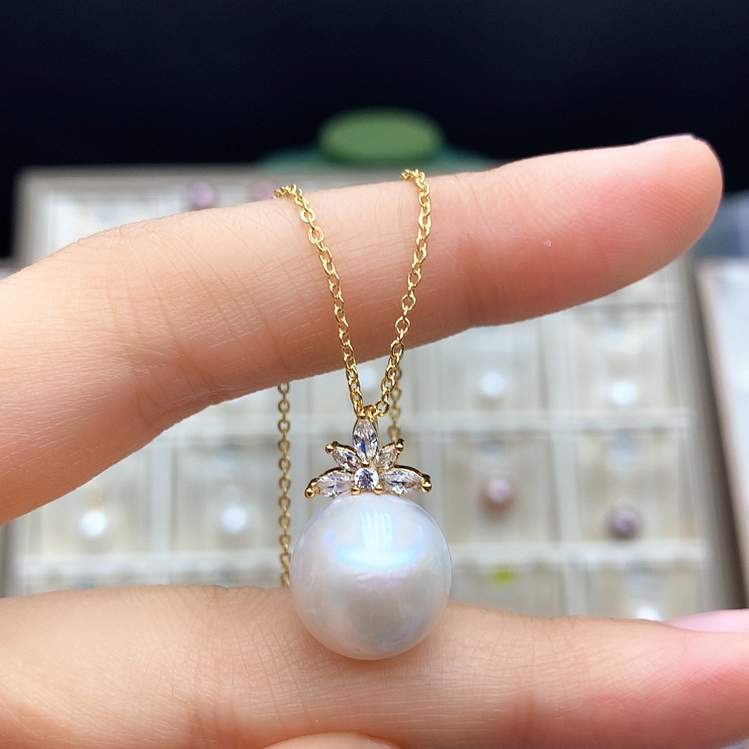 淡水珍珠颈饰合金