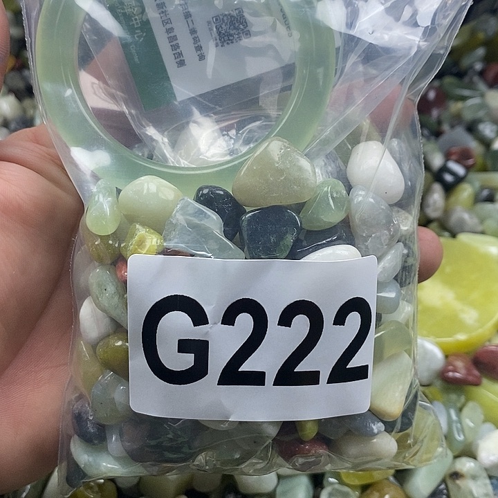 岫玉鱼缸石未镶嵌