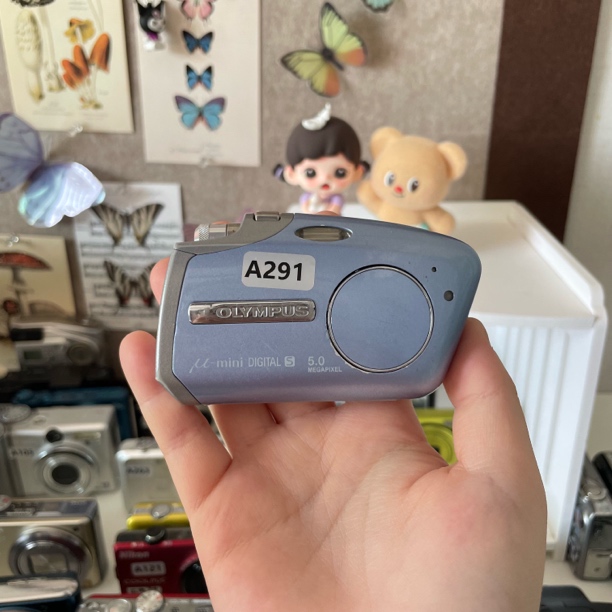 9新 Olympus/奥林巴斯 奥巴mini 功能正常送电池充电器 放大微灰
