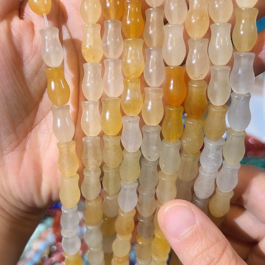 玛瑙/玉髓银S925镀金镶嵌珠宝半成品金丝玉钱袋一条