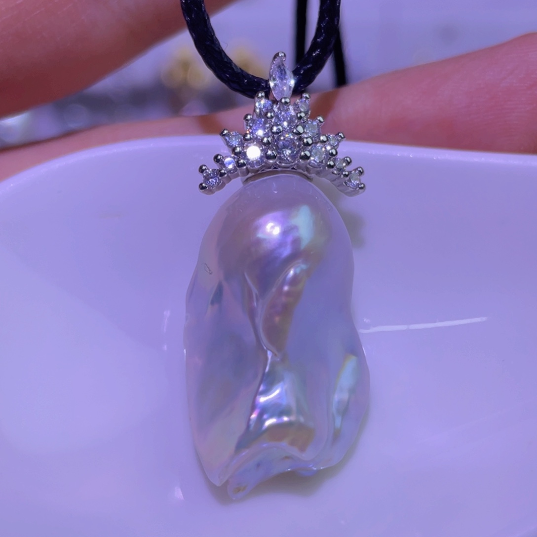 淡水珍珠未镶嵌天然淡水珍珠吊坠