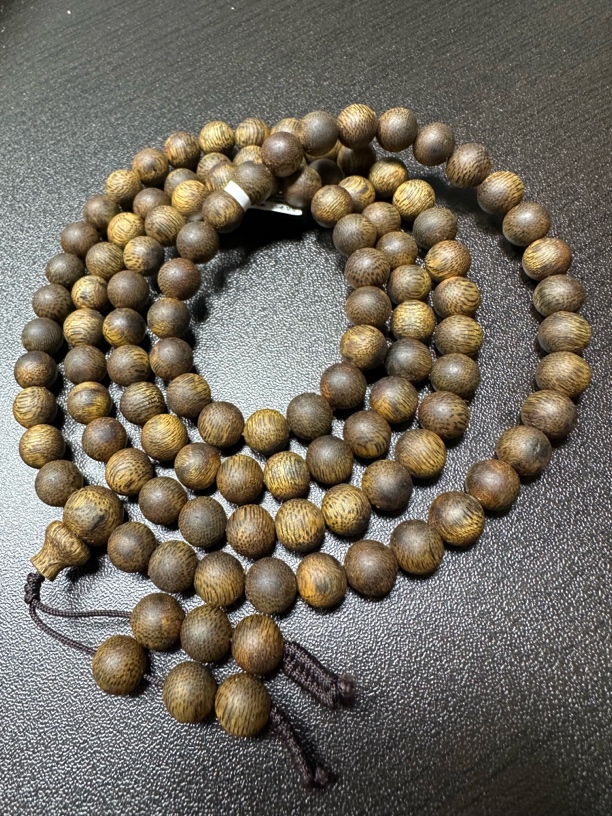 手串108颗花蜜药香味老料乌身多样性发货一条8-28克