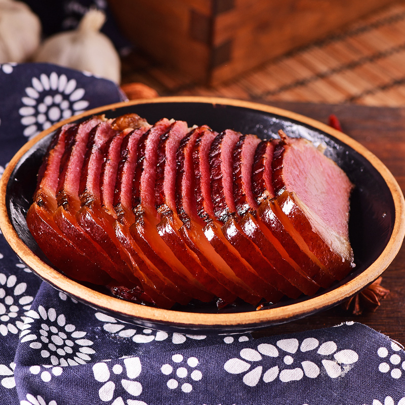 熏肉恩施工艺烟熏后腿腊肉瘦多肥少500克