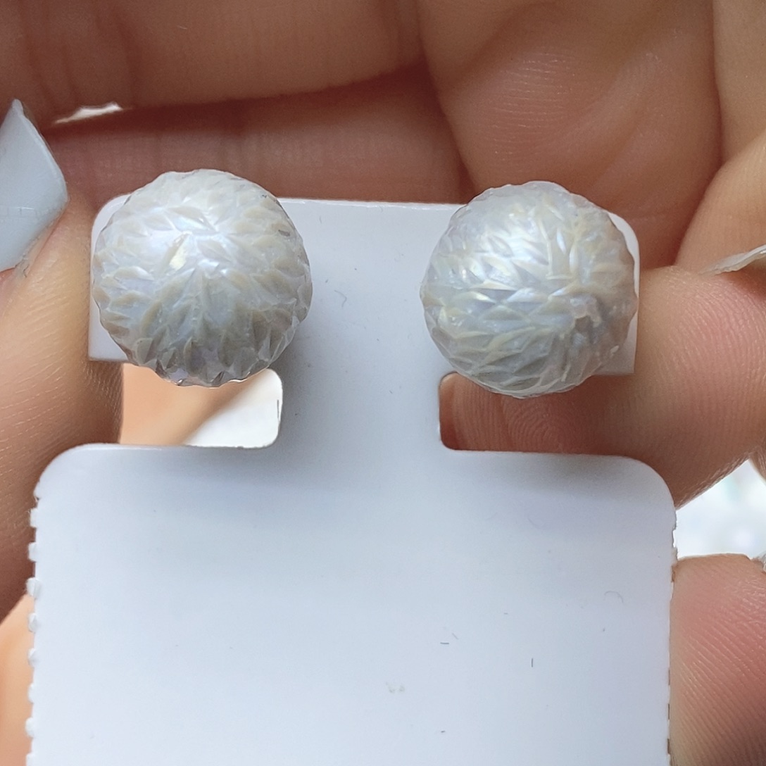 淡水珍珠耳钉未镶嵌