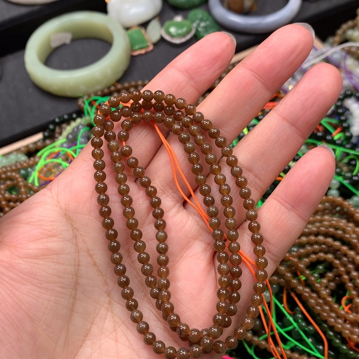 和田玉未镶嵌手链138