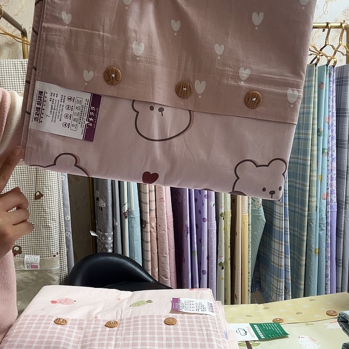 棉全棉单人被套全棉